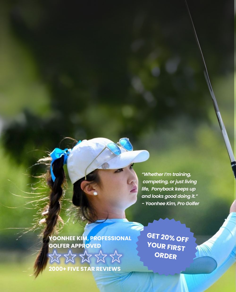 the best golf hat for women with long hair