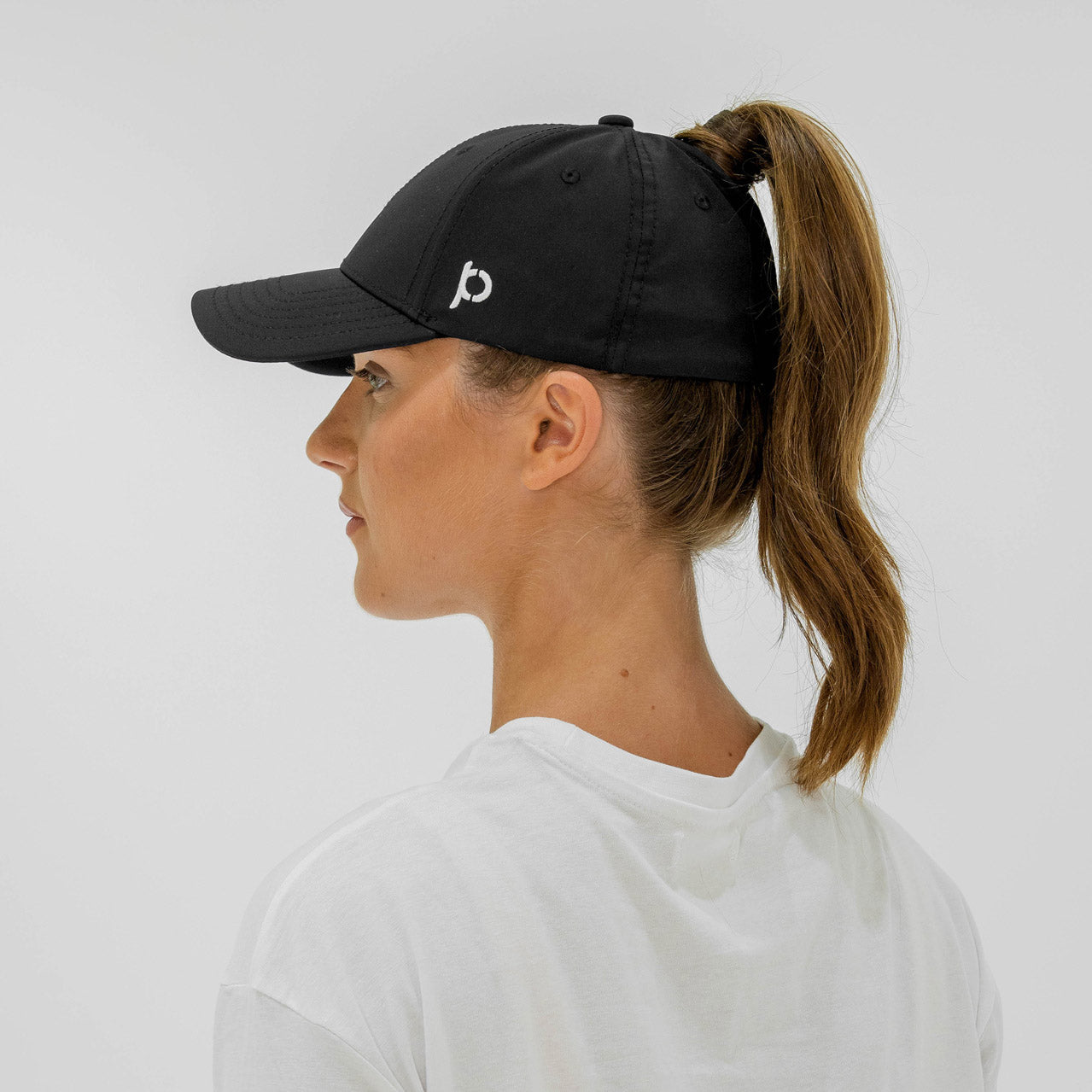 Hat with pigtail holes online